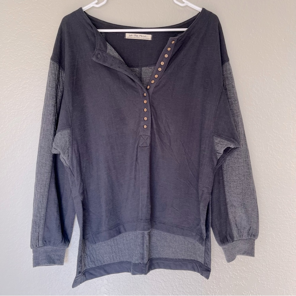 Free People Henley Oversized Top